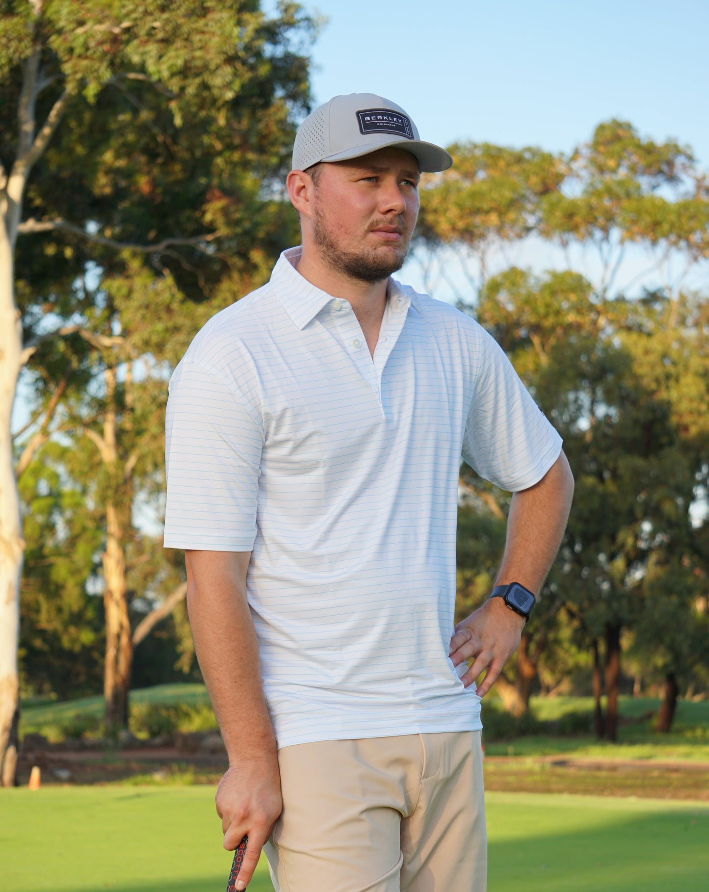 Berkley Golf Men's Polo - Classic Stripe Polo