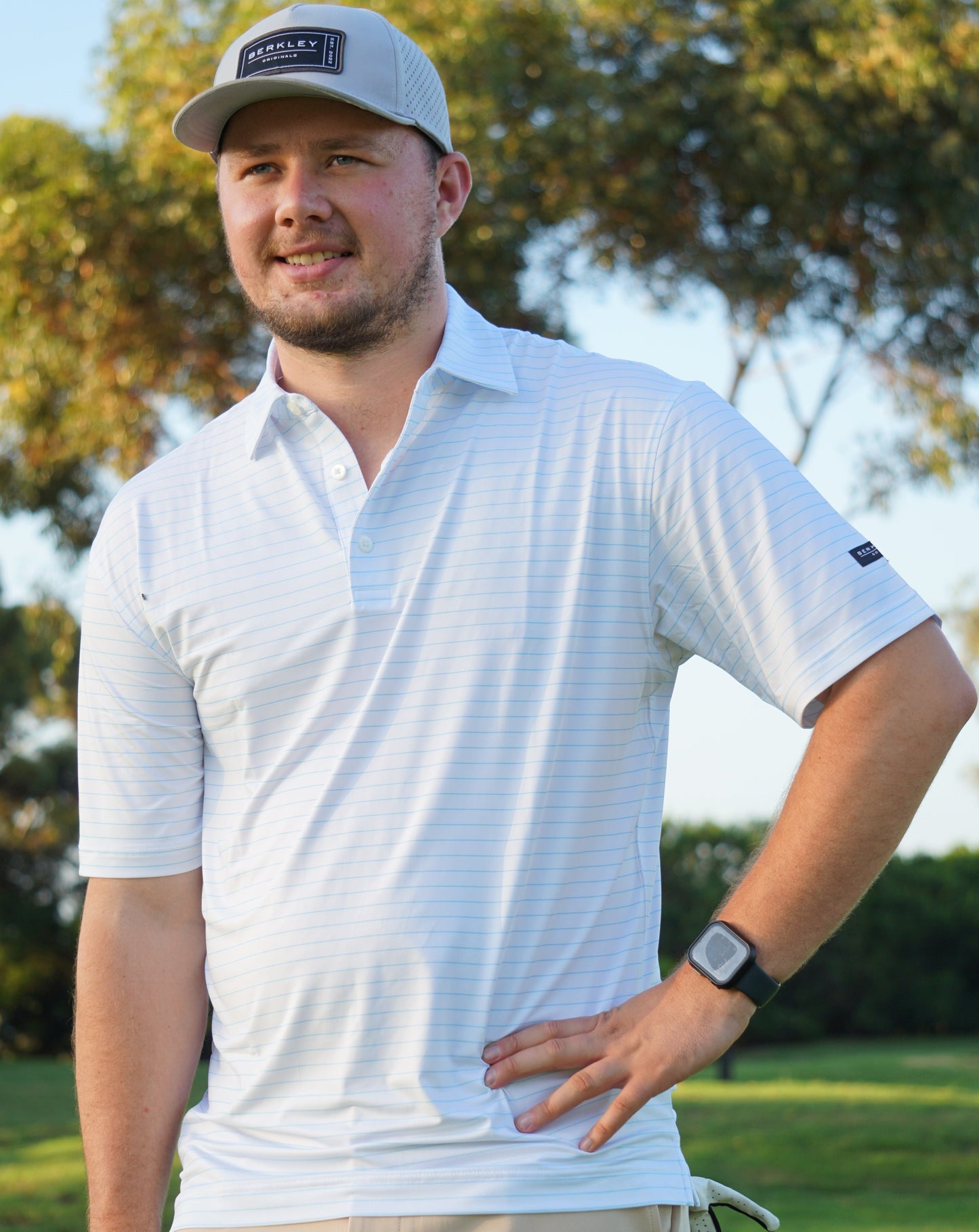 Berkley Golf Men's Polo - Classic Stripe Polo