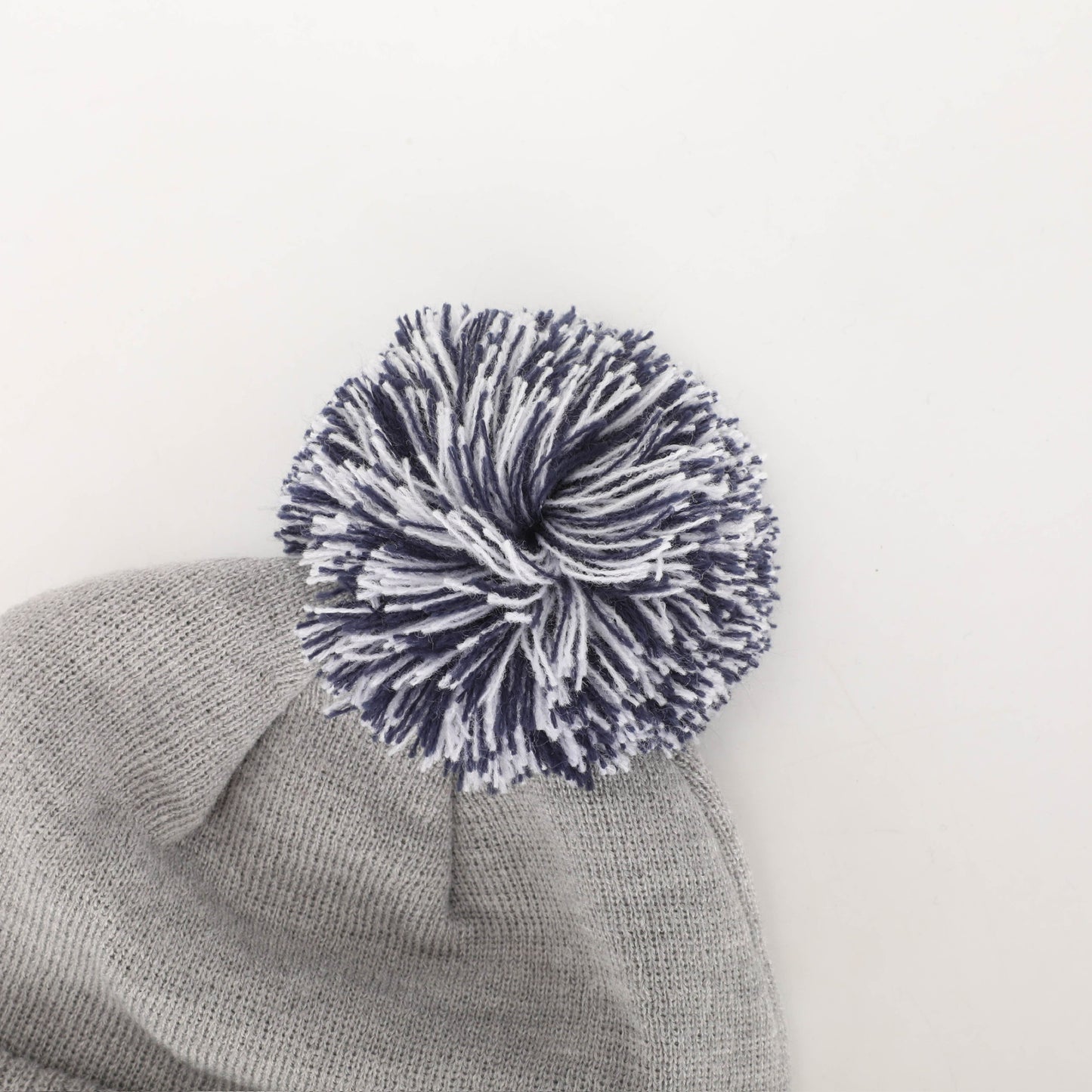 Berkley Classic Bobble Beanie - Grey/Navy/White