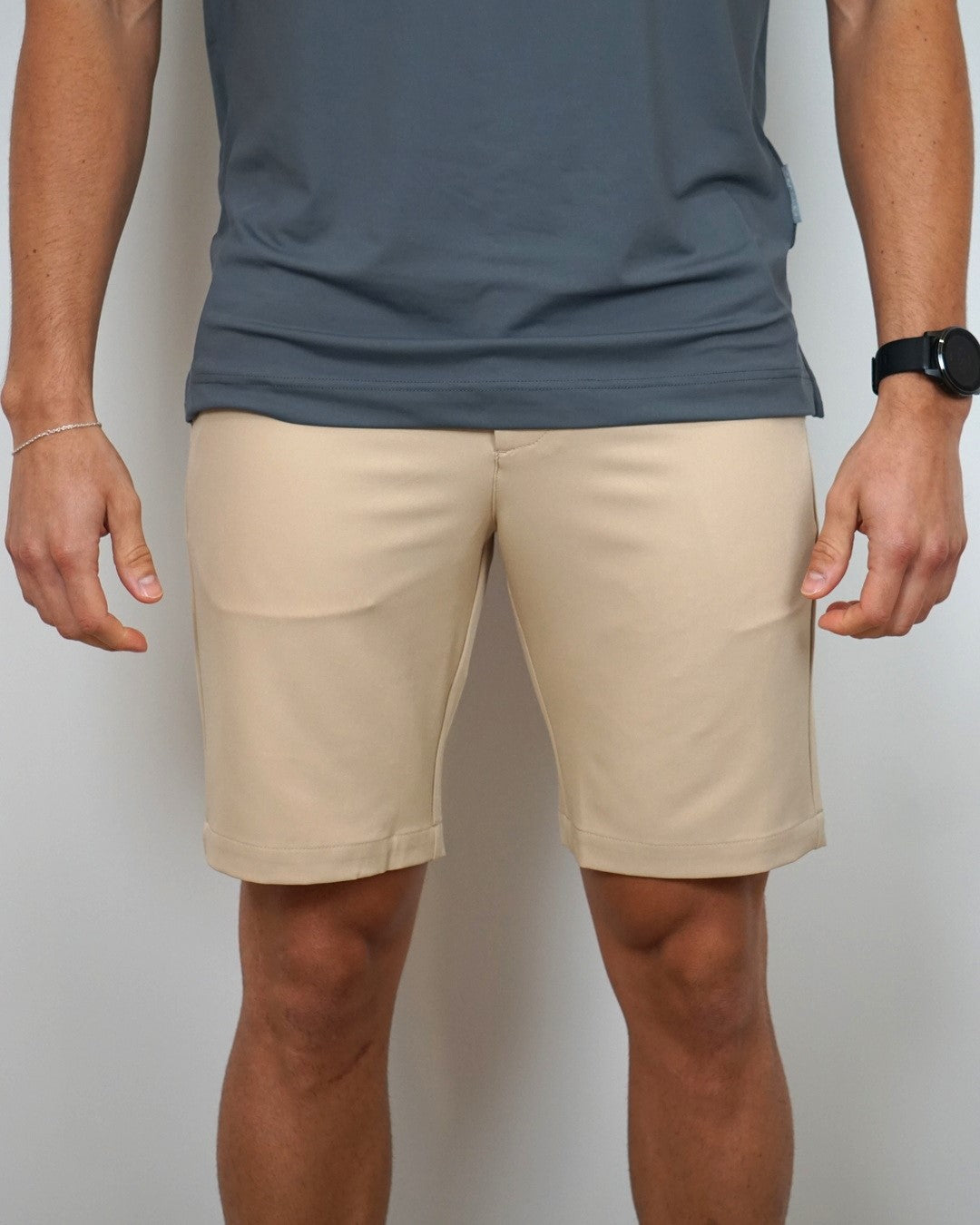 Berkley Golf - Men's Performance Golf Shorts - Beige