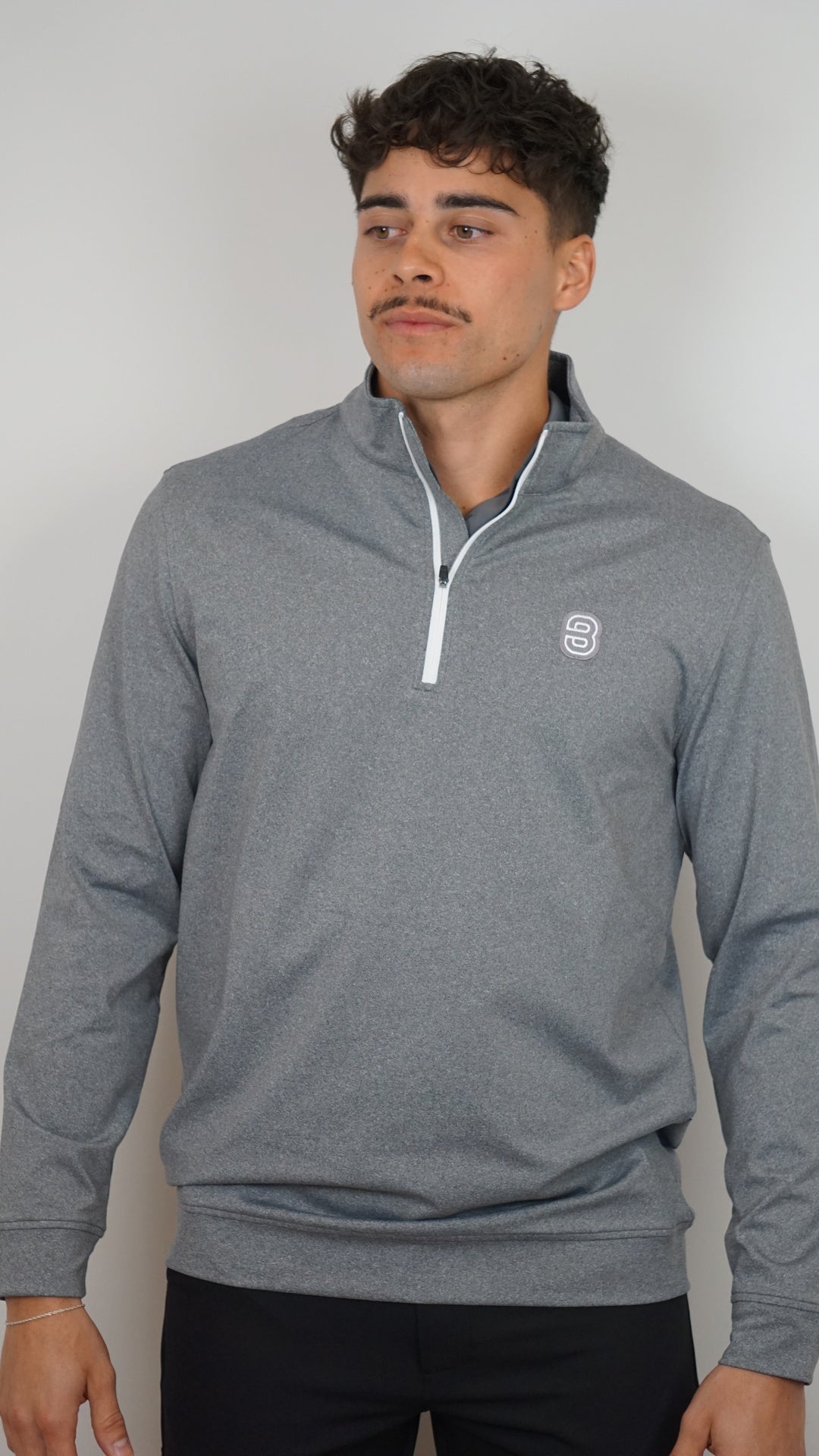 Berkley Golf - Quarter-Zip Pullover - Shadow Grey