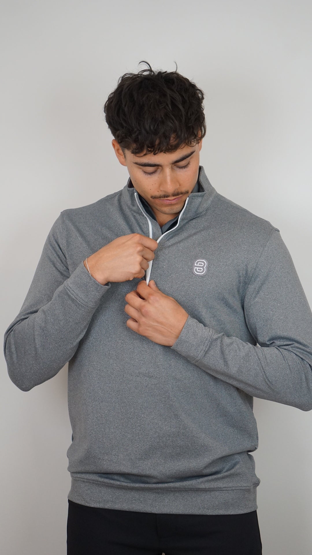 Berkley Golf - Quarter-Zip Pullover - Shadow Grey