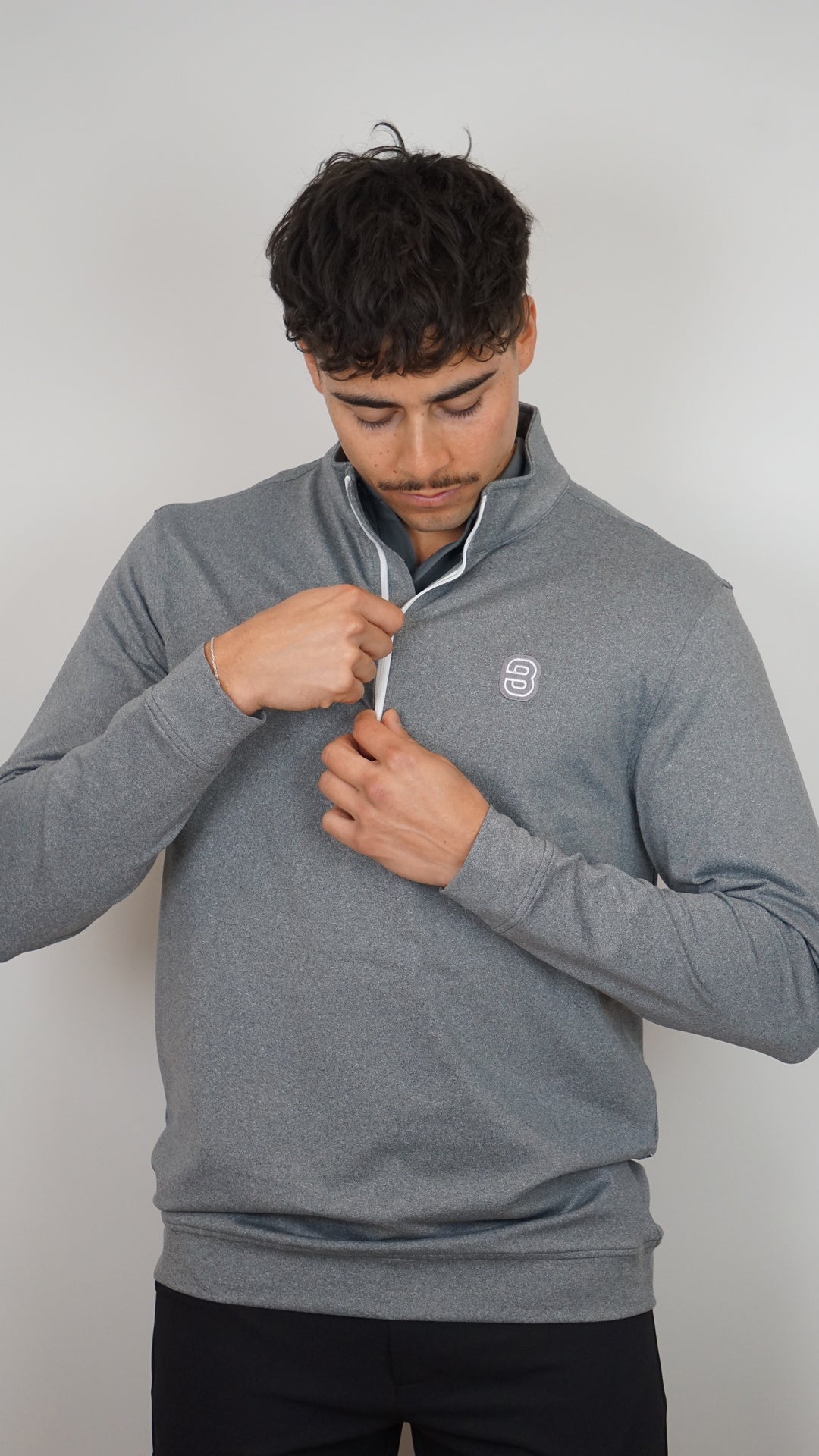 Berkley Golf - Quarter-Zip Pullover - Shadow Grey