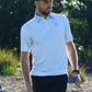 Berkley Golf Men's Polo - Sky Blue & White