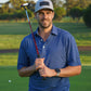 Berkley Golf Men's Polo - Blue X-Weave Polo